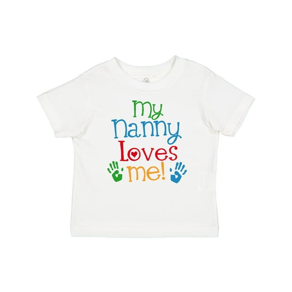 Inktastic My Nanny Loves Me Grandson Boys or Girls Baby T-Shirt