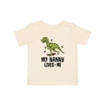thumbnail image 1 of Inktastic My Nanny Loves Me Grandson Dinosaur Boys Baby T-Shirt, 1 of 5
