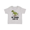 thumbnail image 1 of Inktastic My Nanny Loves Me Grandson Dinosaur Boys Toddler T-Shirt, 1 of 5