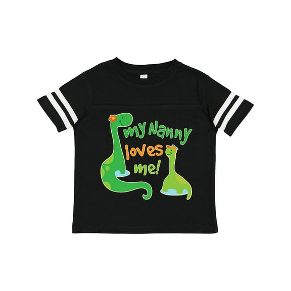 Inktastic My Nanny Loves Me Grandson Dinosaur Boys Toddler T-Shirt