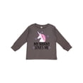 thumbnail image 1 of Inktastic My Nanny Loves Me Unicorn Girls Long Sleeve Toddler T-Shirt, 1 of 5