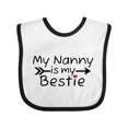 thumbnail image 1 of Inktastic My Nanny is My Bestie Boys or Girls Baby Bib, 1 of 4