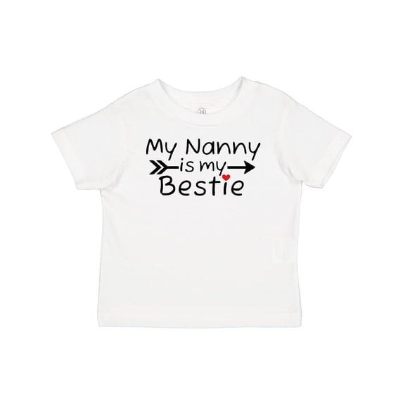 Inktastic My Nanny is My Bestie Boys or Girls Baby T-Shirt