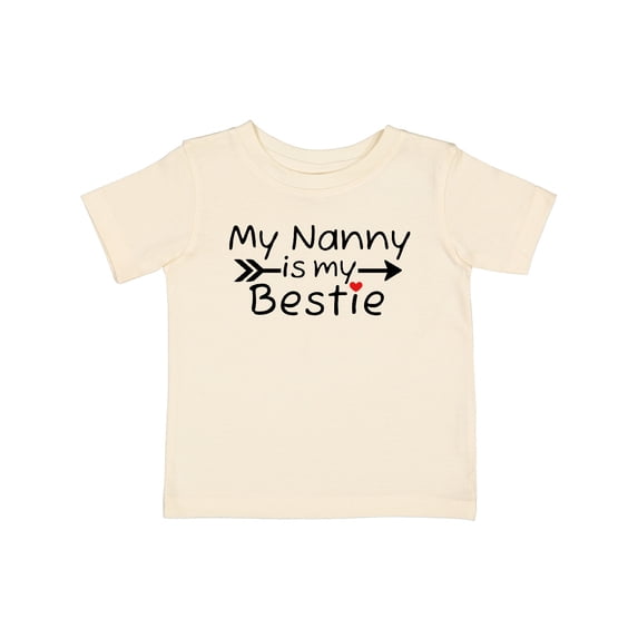 Inktastic My Nanny is My Bestie Boys or Girls Baby T-Shirt