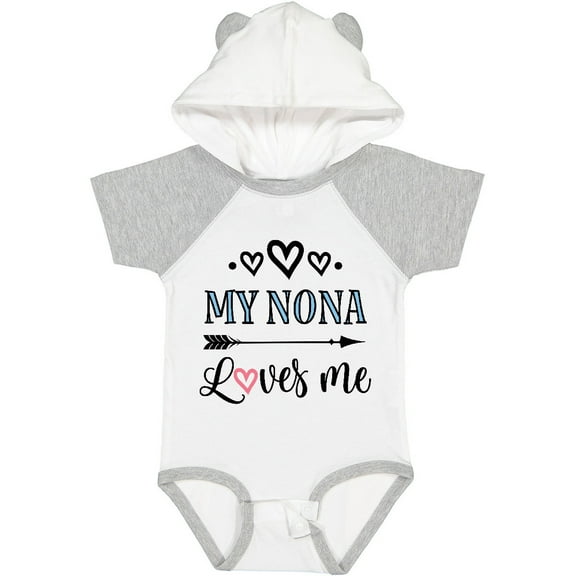 Inktastic My Nona Grandma Loves Me Girls Girls Baby Bodysuit
