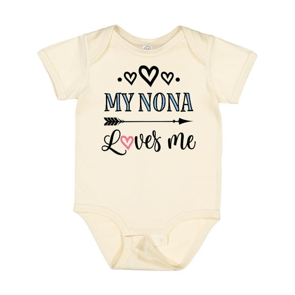 Inktastic My Nona Grandma Loves Me Girls Girls Baby Bodysuit