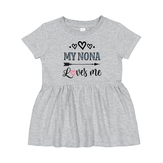 Inktastic My Nona Grandma Loves Me Girls Girls Baby Dress
