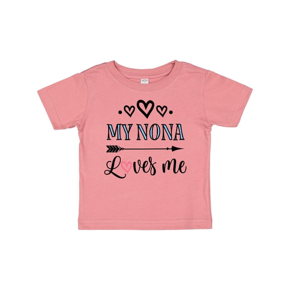 Inktastic My Nona Grandma Loves Me Girls Girls Baby T-Shirt