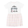 thumbnail image 1 of Inktastic My Nona Grandma Loves Me Girls Girls Toddler Dress, 1 of 5