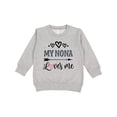 thumbnail image 1 of Inktastic My Nona Grandma Loves Me Girls Toddler Sweatshirt, 1 of 4