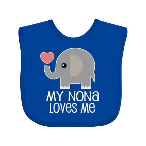 Inktastic My Nona Loves Me Grandchild Boys or Girls Baby Bib
