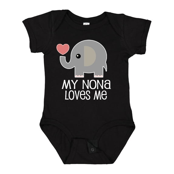 Inktastic My Nona Loves Me Grandchild Boys or Girls Baby Bodysuit