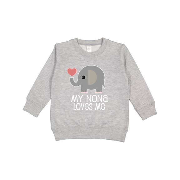 Inktastic My Nona Loves Me Grandchild Toddler Sweatshirt
