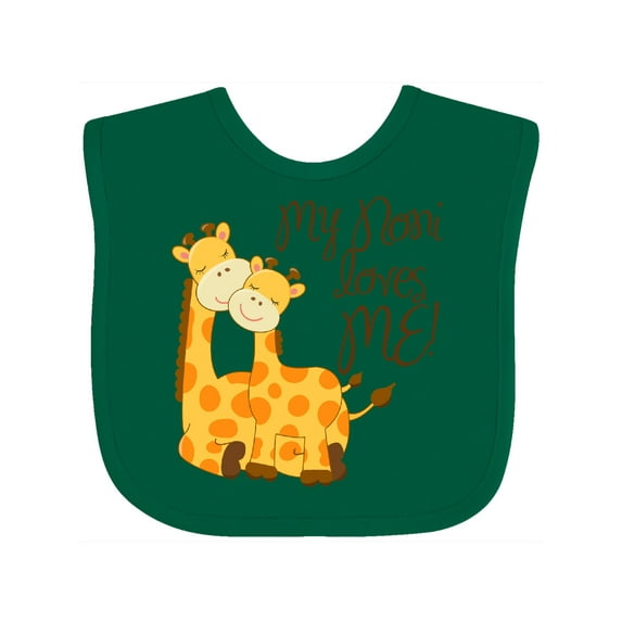 Inktastic My Noni Loves Me Boys or Girls Baby Bib