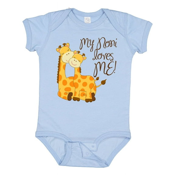 Inktastic My Noni Loves Me Boys or Girls Baby Bodysuit