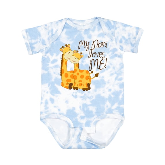 Inktastic My Noni Loves Me Boys or Girls Baby Bodysuit