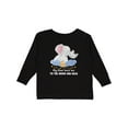 thumbnail image 1 of Inktastic My Noni Loves me to the Moon and Back Elephant Family Boys or Girls Long Sleeve Toddler T-Shirt, 1 of 5