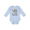 thumbnail image 1 of Inktastic My Nonna Loves Me Baby Boy Girl Elephant Boys or Girls Long Sleeve Baby Bodysuit, 1 of 5