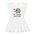 thumbnail image 1 of Inktastic My Nonna Loves Me Baby Boy Girl Elephant Girls Baby Dress, 1 of 5