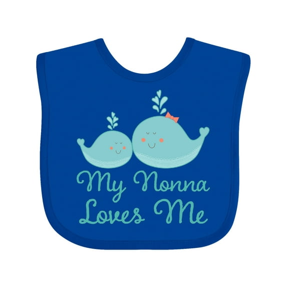 Inktastic My Nonna Loves Me Boys or Girls Baby Bib