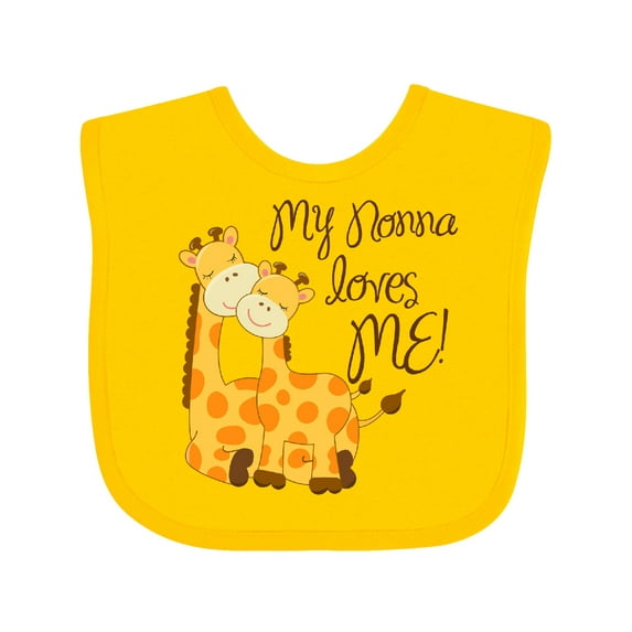 Inktastic My Nonna Loves Me Boys or Girls Baby Bib