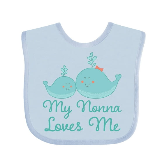 Inktastic My Nonna Loves Me Boys or Girls Baby Bib