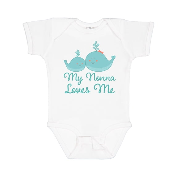 Inktastic My Nonna Loves Me Boys or Girls Baby Bodysuit