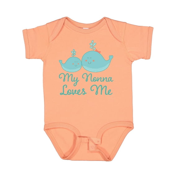 Inktastic My Nonna Loves Me Boys or Girls Baby Bodysuit