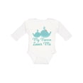 thumbnail image 1 of Inktastic My Nonna Loves Me Boys or Girls Long Sleeve Baby Bodysuit, 1 of 5