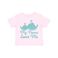 thumbnail image 1 of Inktastic My Nonna Loves Me Boys or Girls Toddler T-Shirt, 1 of 5