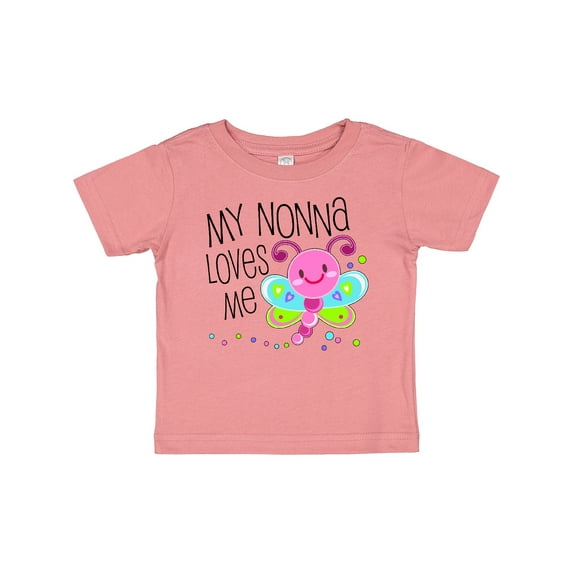 Inktastic My Nonna Loves Me- Cute Dragonfly Boys or Girls Baby T-Shirt