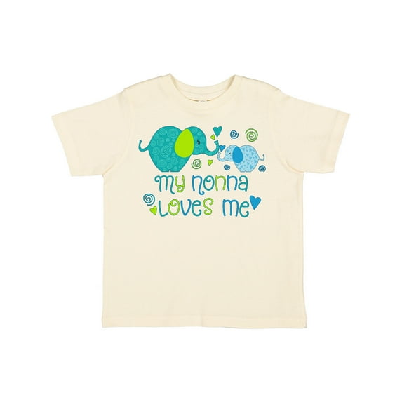 Inktastic My Nonna Loves Me- Cute Elephants Boys or Girls Toddler T-Shirt