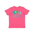 thumbnail image 1 of Inktastic My Nonna Loves Me- Cute Elephants Youth T-Shirt, 1 of 5