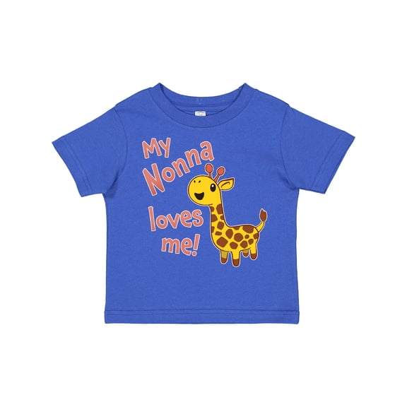 Inktastic My Nonna Loves Me- Cute Giraffe Boys or Girls Toddler T-Shirt