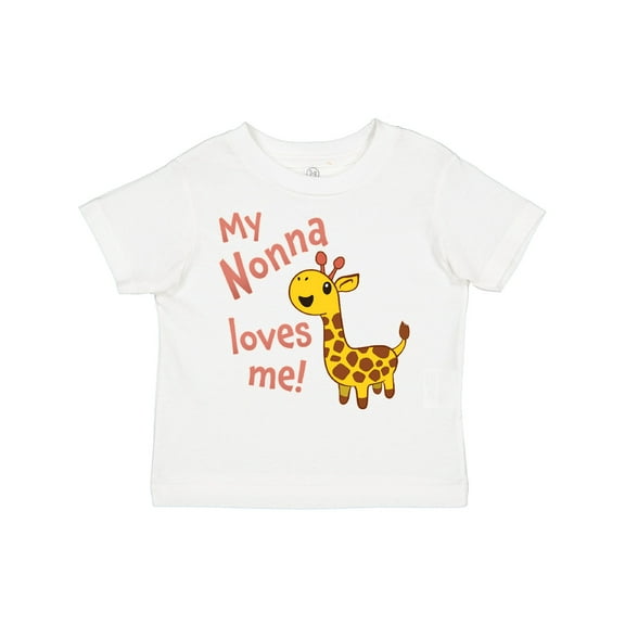 Inktastic My Nonna Loves Me- Cute Giraffe Boys or Girls Toddler T-Shirt