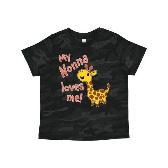 Inktastic My Nonna Loves Me- Cute Giraffe Boys or Girls Toddler T-Shirt