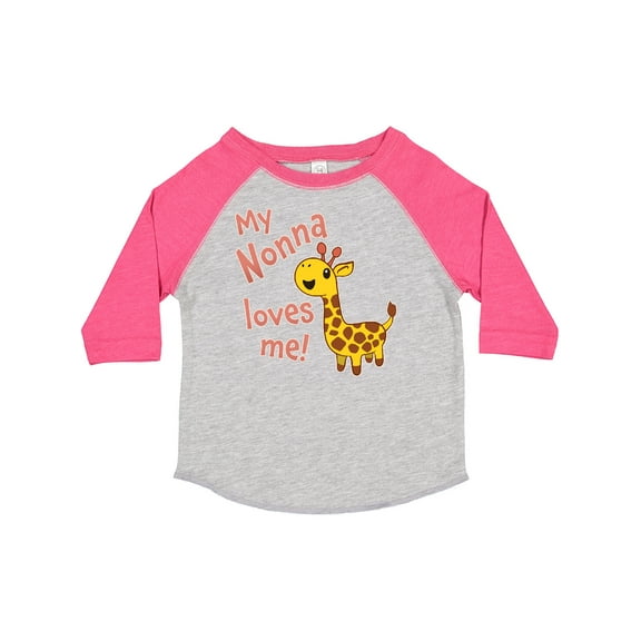 Inktastic My Nonna Loves Me- Cute Giraffe Boys or Girls Toddler T-Shirt