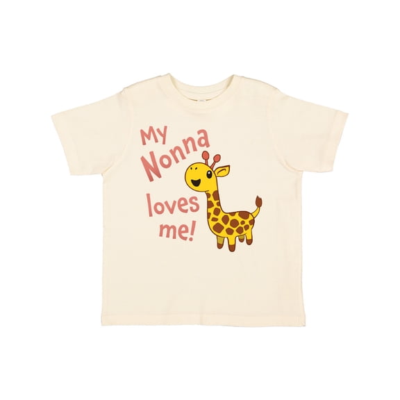 Inktastic My Nonna Loves Me- Cute Giraffe Boys or Girls Toddler T-Shirt