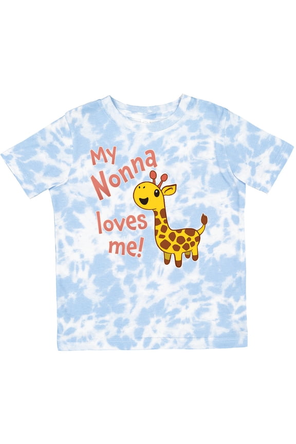 My Nonna Loves Me- Cute Giraffe Boys or Girls Toddler T-Shirt