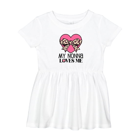 Inktastic My Nonna Loves Me Girl Grandchild Girls Baby Dress