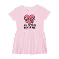 thumbnail image 1 of Inktastic My Nonna Loves Me Girl Grandchild Girls Baby Dress, 1 of 5