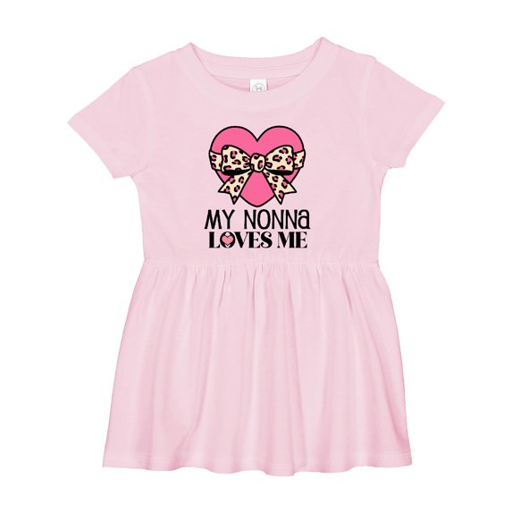 Inktastic My Nonna Loves Me Girl Grandchild Girls Baby Dress