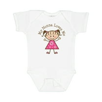 Inktastic My Nonna Loves Me Girls Baby Bodysuit