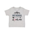 thumbnail image 1 of Inktastic My Nonna Loves Me Girls Girls Baby T-Shirt, 1 of 5