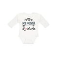 thumbnail image 1 of Inktastic My Nonna Loves Me Girls Girls Long Sleeve Baby Bodysuit, 1 of 5
