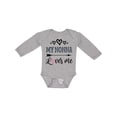 thumbnail image 1 of Inktastic My Nonna Loves Me Girls Girls Long Sleeve Baby Bodysuit, 1 of 5