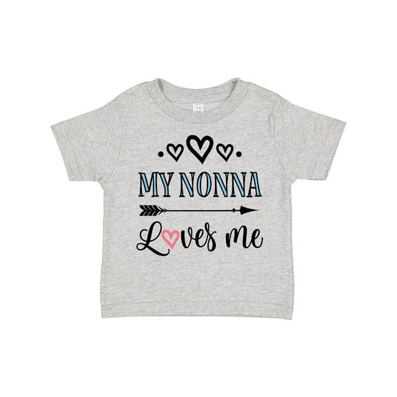 Inktastic My Nonna Loves Me Girls Girls Toddler T-Shirt