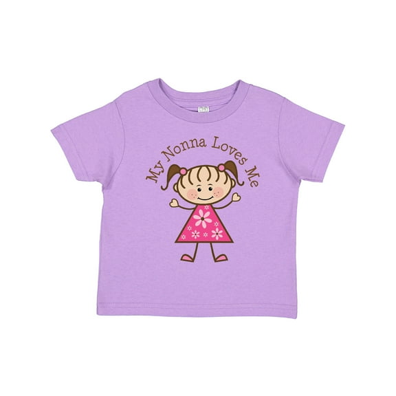 Inktastic My Nonna Loves Me Girls Toddler T-Shirt