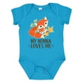 thumbnail image 1 of Inktastic My Nonna Loves Me Grandchild Cute Fox Boys or Girls Baby Bodysuit, 1 of 5