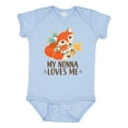 thumbnail image 1 of Inktastic My Nonna Loves Me Grandchild Cute Fox Boys or Girls Baby Bodysuit, 1 of 5